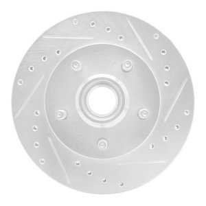 Ford Ranger Brake Rotor (1) - Front Right - R1 Concepts - Drilled & Slotted - Silver - `98-`02 Ford Ranger Brake Rotor (1) - Front Right - R1 Concepts - Drilled & Slotted - Silver - `98-`02